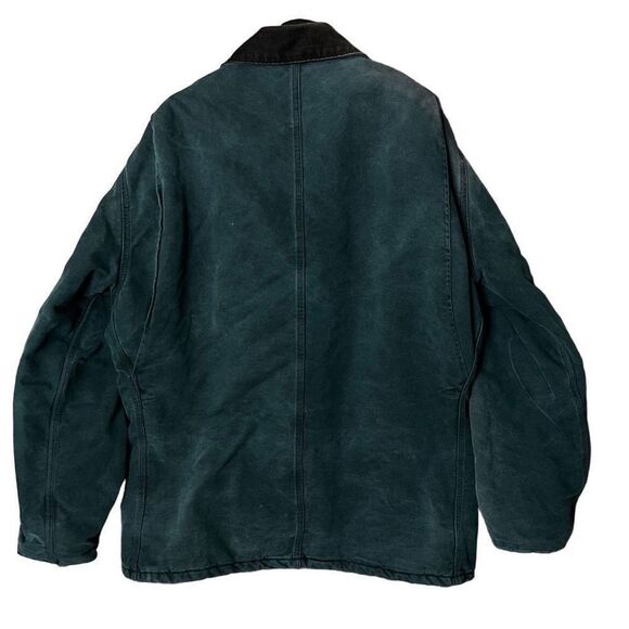 VTG USA Carhartt Quilt Lined Green Coat XL - Picture 5 of 9